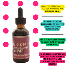 Organic 100% Reishi Mushroom Concentrate Supplement- 60 Servings