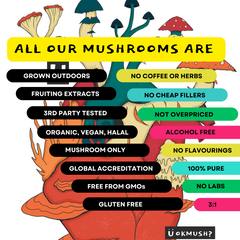 Organic & Pure 100% Cordyceps Mushroom Concentrate Supplement- 60 Servings