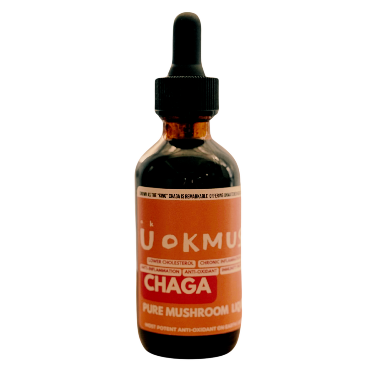 Organic 100% Chaga Mushroom Concentrate Supplement- 60 Servings