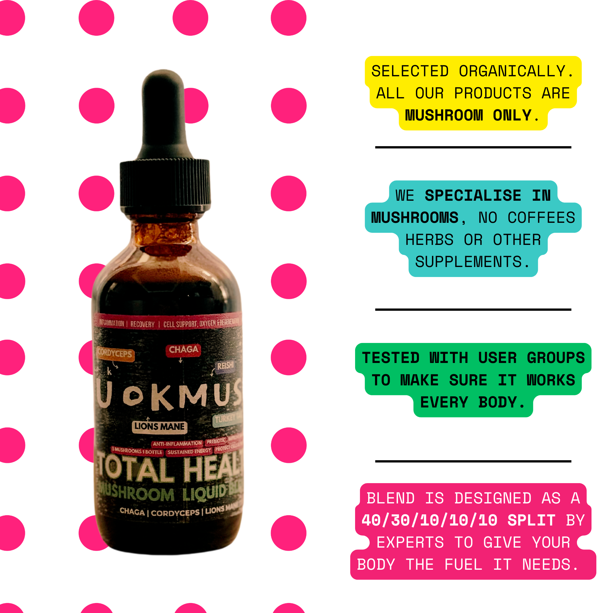 [22/102MINERALS] 5 Mushroom Supplement Concentrate- Health